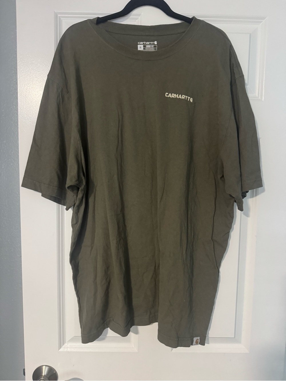 Carhartt Olive Green Short Sleeve Logo Tee